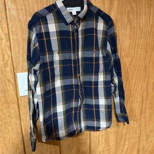 Old Navy Blue and White Plaid Jacket